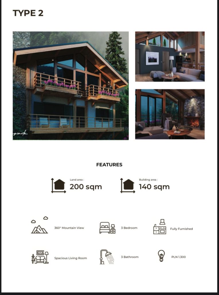 villa for sale sembalun tipe 2